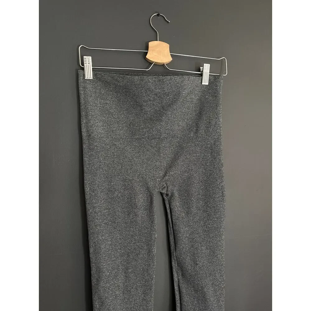 SPANX Charcoal Heather Look at me Now Leggings Size Large